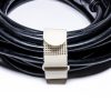 KVNR6806-min - Speedtech International A black cable is neatly coiled and secured with a beige SPEEDWRAP® High Temp Cinch Strap against a white background.
